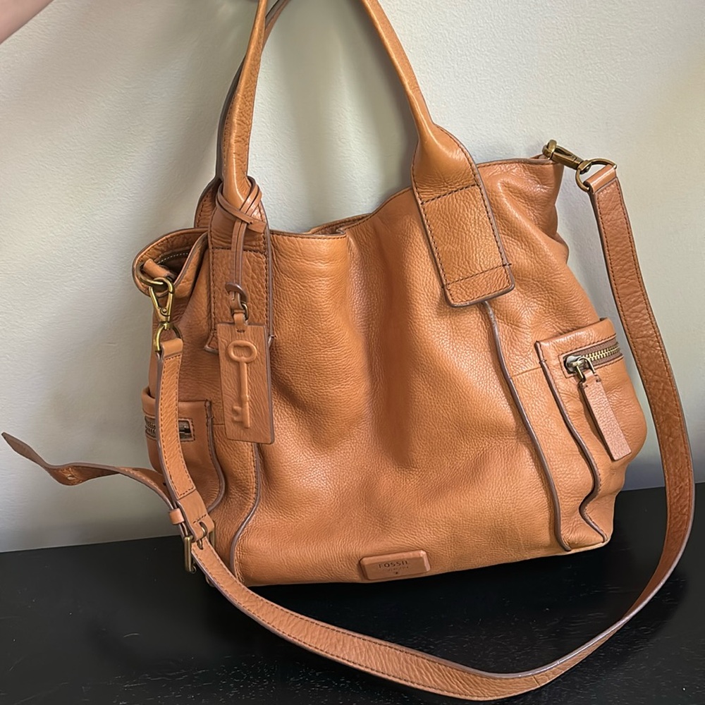 Fossil leather bag